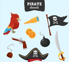 海盗旗和其他元素收藏