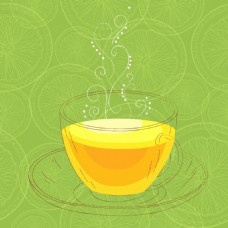 柠檬茶广告背景
