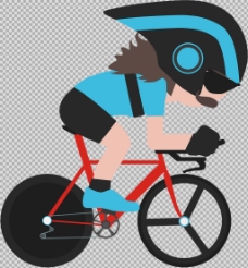 自行车运动运动员骑自行车插画免抠png透明图层素材