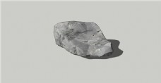 SKP园林素材石头岩石skp模型