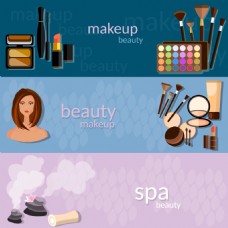 化妆品海报沙龙美容美发矢量素材