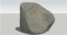 SKP景观装饰石头skp模型