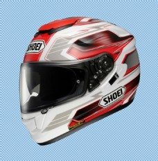 红色花纹摩托车头盔免抠png透明素材