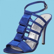 蓝色高跟女鞋免抠png透明图层素材