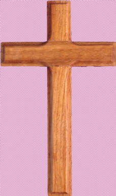透明素材木做的十字架免抠png透明图层素材