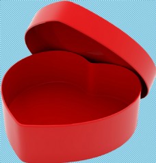 红色礼品盒免抠png透明图层素材