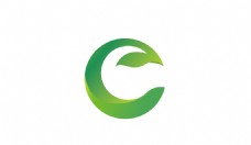 绿树树叶圆形logo