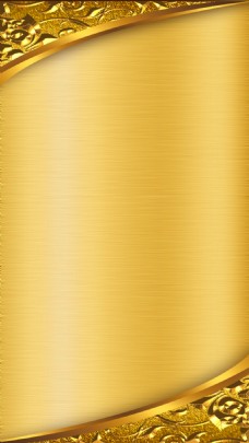 欧式边框欧式花纹金色底H5背景素材