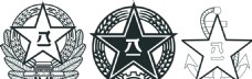 企业LOGO标志八一徽标警徽八一标志