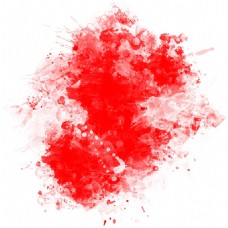 红色涂鸦png元素