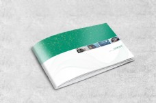 绿色横向网络科技画册封面