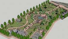 公园景观模型