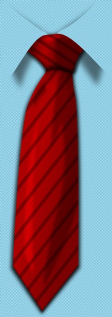 红色条纹领带免抠png透明图层素材