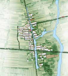平面设计村庄规划总平面图