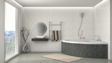 时尚浴室效果图图片