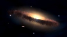 银河星系3DAnimationofagalaxy高清视频素材