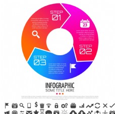 微信微立体商业信息图表设计素材