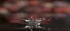 水滴入水中溅起水滴标清实拍视频素材3