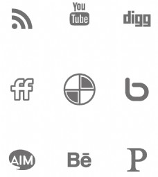 简化图标符号黑色简单平面化图标