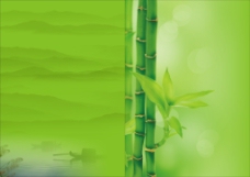 绿色叶子企中国风画册封面