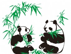 电子报熊猫吃竹子