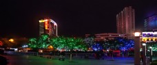 中心广场夜景