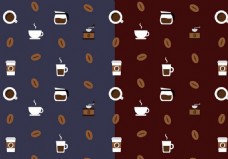 咖啡杯咖啡图案矢量素材
