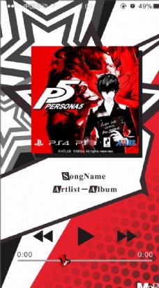 Persona5主题音乐播放器