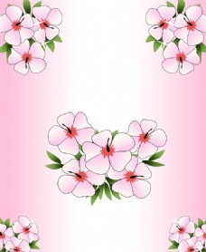 花朵创意移门创意画手绘粉色花朵