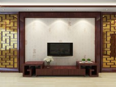 亚太室内设计年鉴2007样板房中式古典背景墙样板房样机