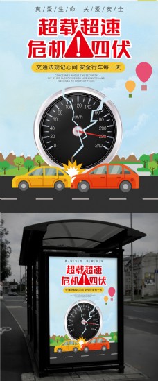交通安全文明城市海报