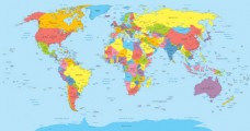 @世界详细卫星世界地图矢量