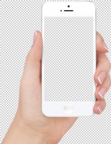 透明素材手持苹果手机样机免抠png透明图层素材