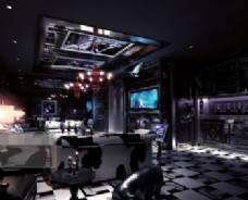 现代技术的艺术酒吧3D模型