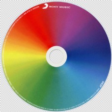 CD碟片光盘封面彩色的光盘免抠png透明图层素材