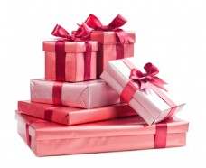 礼品包装粉色包装礼品盒素材图片