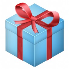 礼品包装蓝色包装礼品盒图片