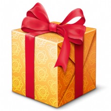 礼品包装金色包装礼品盒素材图片