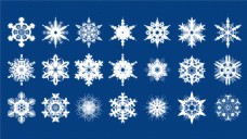 网页设计冬季雪花网页PSD图形设计