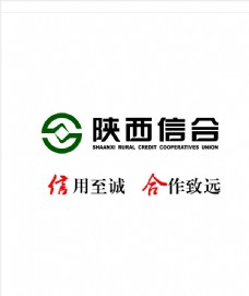 陕西信合logo橱窗卷帘画