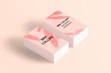 名片模板粉色简约创意大气名片卡片模板设计