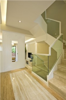 楼梯设计简约风室内设计楼梯走廊效果图