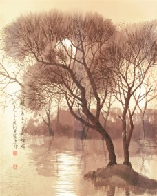 中式风茂盛的大树图片大全
