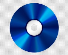 CD碟片光盘封面蓝色的光盘免抠png透明图层素材