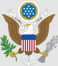 透明素材美国鸟形国徽免抠png透明图层素材