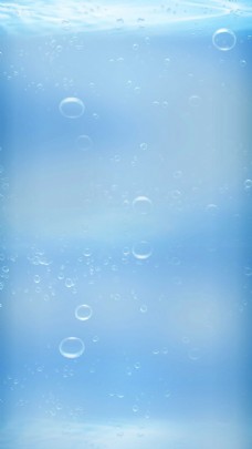 水珠素材蓝色水泡H5背景素材