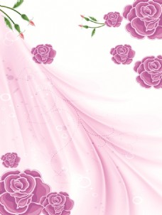花朵创意手绘粉色花朵彩雕移门创意画
