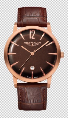 棕色漂亮手表免抠png透明图层素材