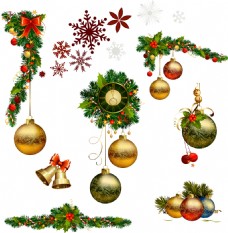 圣诞节圣诞铃铛装饰图案