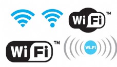 无线网络wifi图标矢量素材